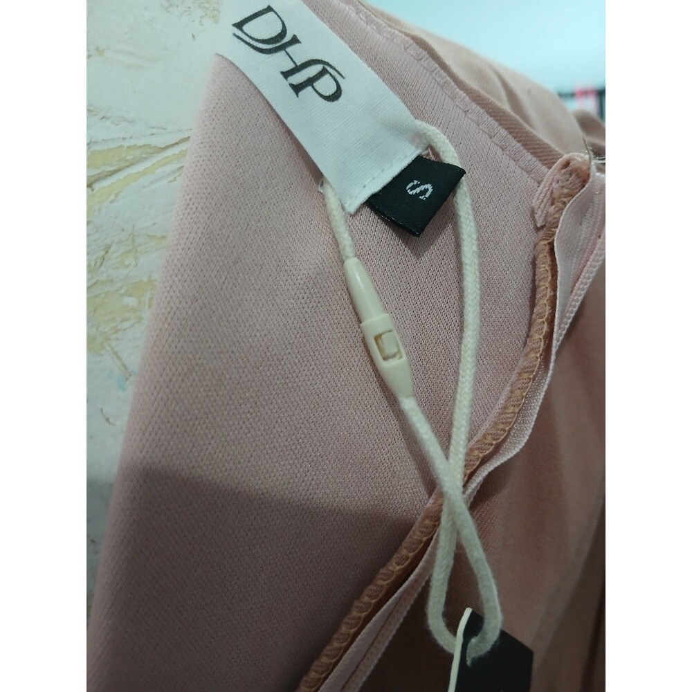 DHP Blush Pink Midi Dress Women's S Short Sleeve Fit & Flare New With Tags - Picture 8 of 9